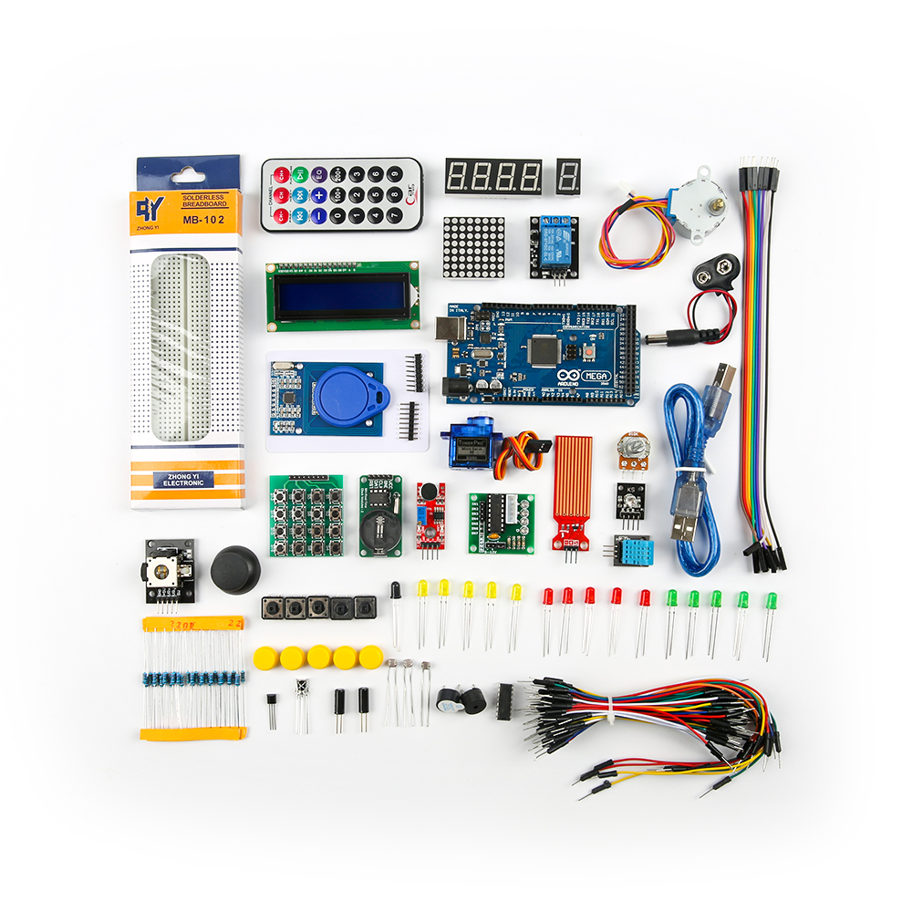 Набор Arduino Mega 2560 с логотипом в пластиковой коробке